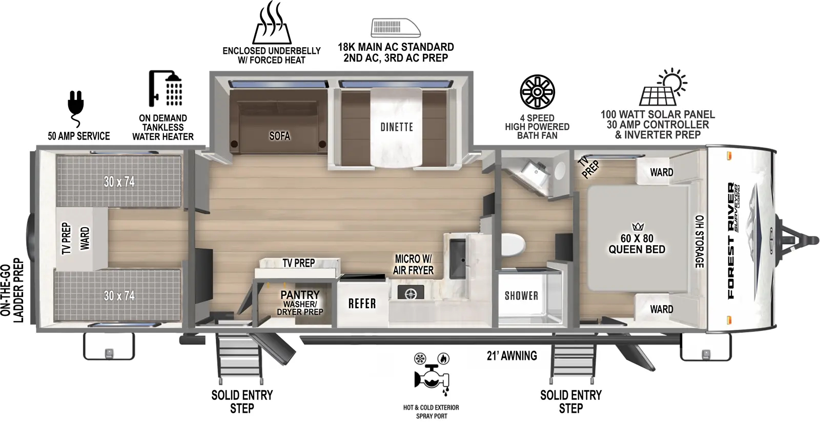 Surveyor Legend X 29CAMP Floorplan